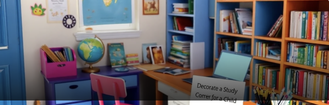 Decorate a Study Corner for a Child