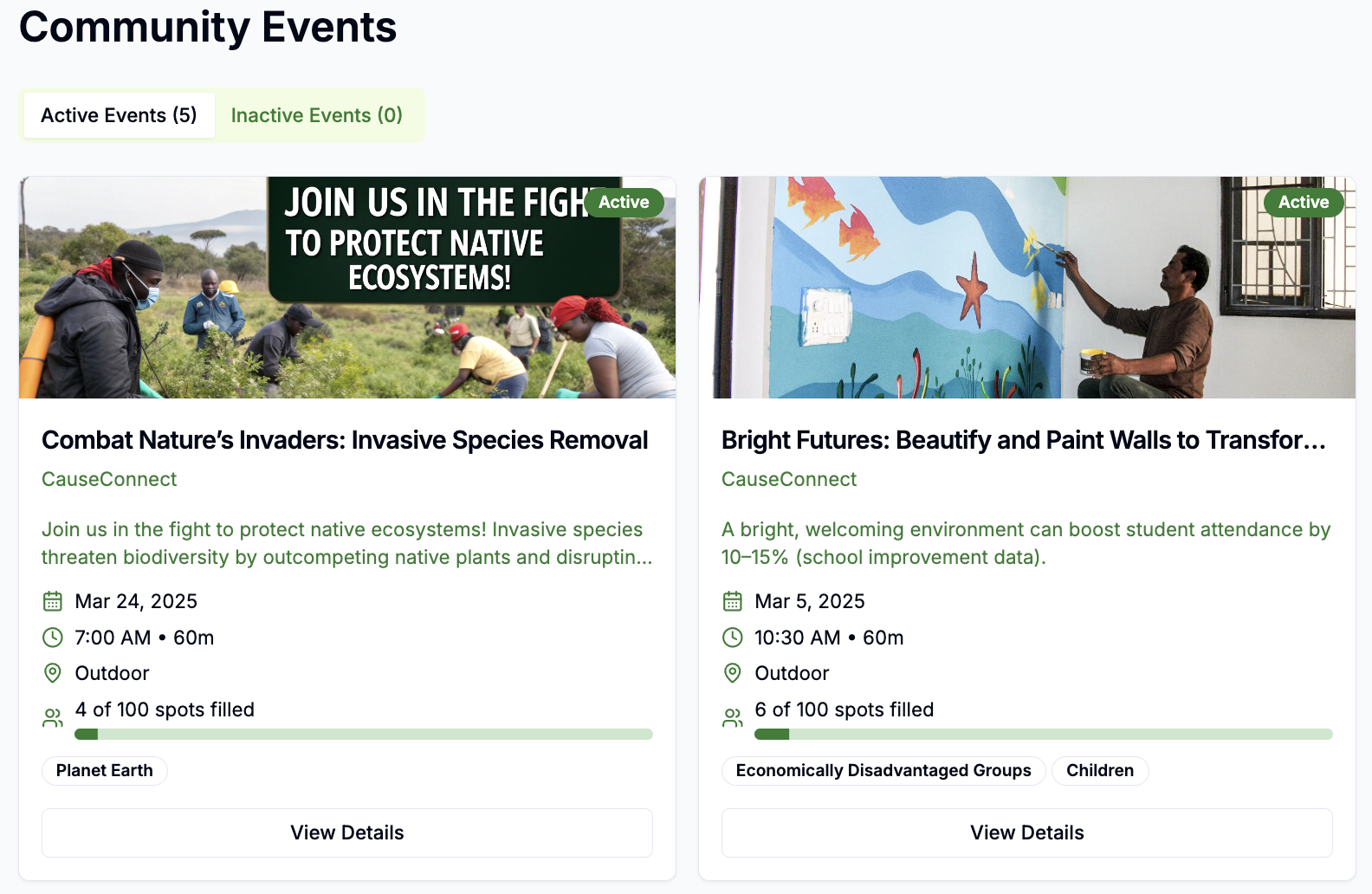 Effortless Community Event Creation